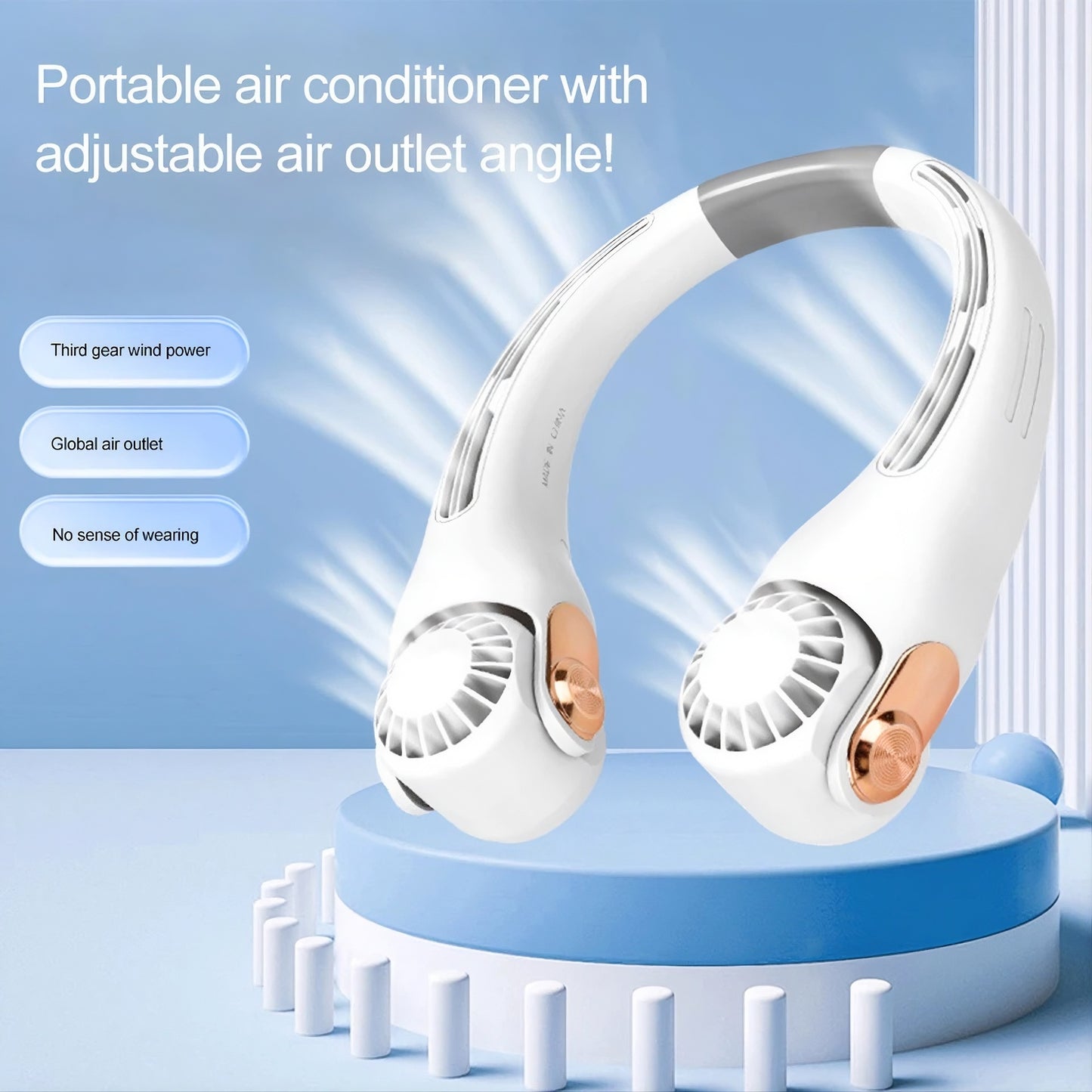 Ventilateur de cou portable sans pales