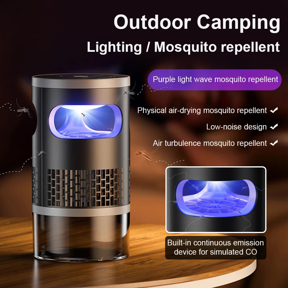 Lampe anti-moustiques à aspiration